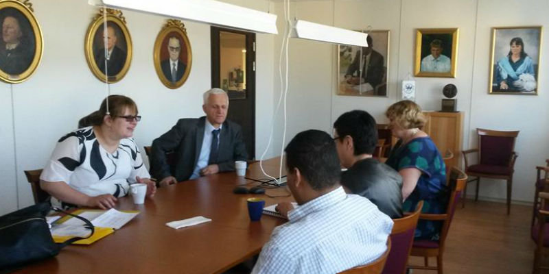 Slika. Udruženja slijepih KS u radnoj posjeti partnerskoj organizaciji SRF u Švedskoj, 23. maj 2018. Slika. Udruženja slijepih KS u radnoj posjeti partnerskoj organizaciji SRF u Švedskoj, 23. maj 2018.