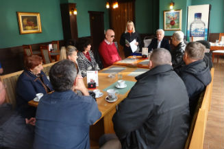 Slika. U okviru projekta koji Udruženje slijepih Kantona Sarajevo relizuje kroz program MyRight u BiH, 12. decembra 2018. godine u Goraždu je održan sastanak sa liderima i aktivistima Udruženja slijepih Bosansko-podrinjskog kantona.