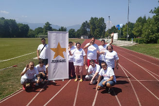 Slika. Partnerska organizacija Udruženje Oaza je 05. jula 2019. godine za svoje članove organizovalo trening atletike u sportsko-rekreativnom centru