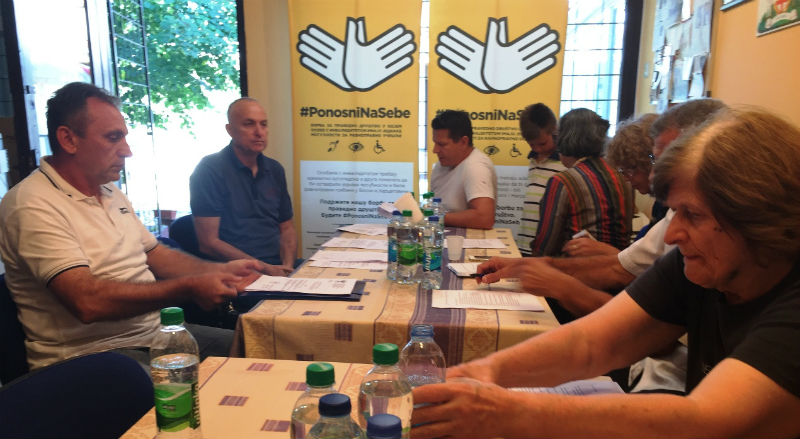 Slika 1. Sastanak Koalicije organizacija osoba sa invaliditetom Grada Bijeljina KOLOSI, 29. avgust 2018.