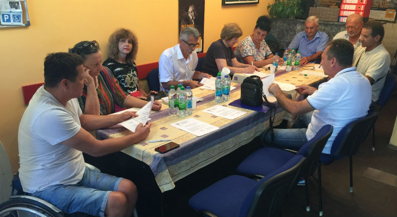 Slika 2. Sastanak Koalicije organizacija osoba sa invaliditetom Grada Bijeljina KOLOSI, 29. avgust 2018.