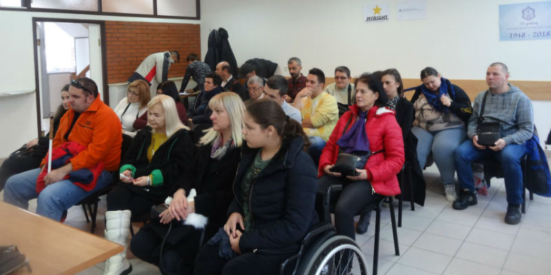 Slika 2. Koordinacioni odbor udruženja osoba sa invaliditetom Kantona Sarajevo 20. decembra organizovao okrugli sto na temu angažovanja mladih osoba sa invaliditetom unutar udruženja koji čine KOO KS