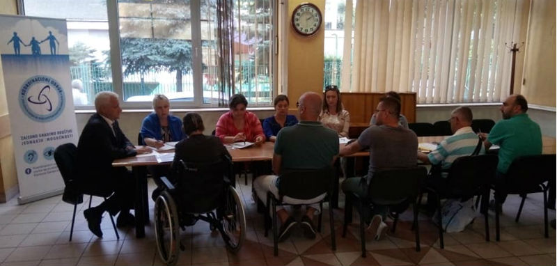 Slika. Sastanak Koordinacionog odbora udruženja osoba sa invaliditetom Kantona Sarajevo, 20. septembar 2018.