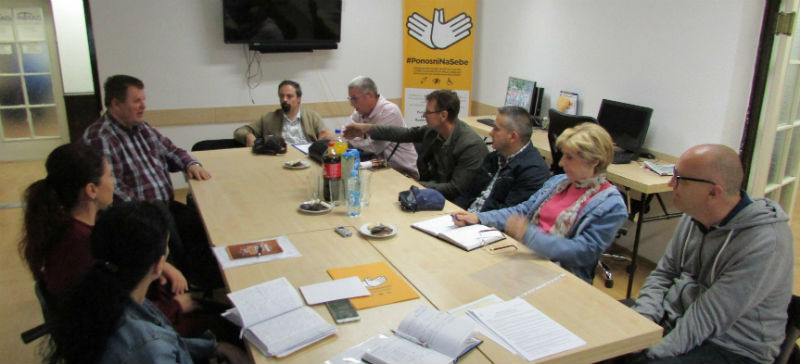 Slika. Sastanak Koalicije organizacija osoba sa invaliditetom Tuzlanskog kantona , 27. avgust 2018.