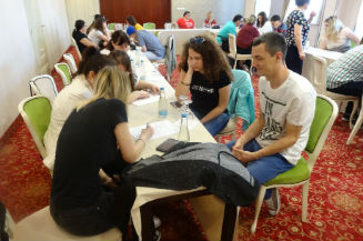Slika. Koordinacioni odbor udruženja osoba sa invaliditetom Kantona Sarajevo je 08. juna 2019. godine organizovao jednodnevnu radionicu za mlade osobe sa invaliditetom na temu „Prepoznavanje vlastitog identiteta”.