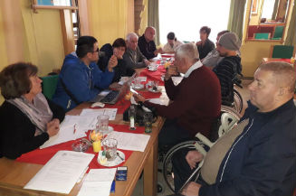 Slika. Koalicija organizacija osoba sa invaliditetom regije Doboj 10. oktobra 2019. godine organizovala sastanak svojih članica.Na sastanku su predstavljeni rezultati ostvareni kroz aktivnosti koje su realizovane u ovoj godini.