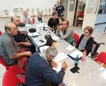 Slika nastala tokom satanka koordinacionog tijela KOO KS 1. setenbra u Udruženja slijepih KS 