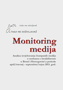 Slika naslovne strane Monitoringa za medije