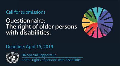 Slika. Upitnik o pravima starijih osoba sa invaliditetom, za izradu izvještaja koji će biti predstavljen na 74. Generalnoj skupštini UN-a u oktobru 2019.