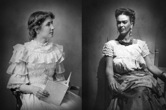 Slika Helen Keller i Fride Kahlo povodom priče za 8. mart Međunarodni dan žena.