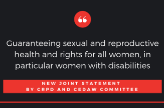 Slika. Izjava komiteta o garantovanom seksualnom i reprodultivnom zdravlju i pravima za sve žene, posebno za žene sa invaliditetom