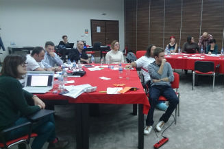 Image of participants during training ''''Train the Trainers'''' in November in Konjic