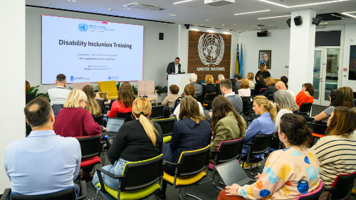 Slika nastala tokom treninga o inkluziji osoba s invaliditetom za osoblje UN-a 6.11.2025.